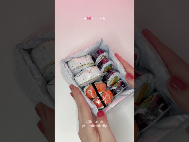 Tutorial for squishy sushi bento box