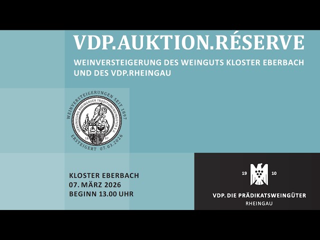 VDP.AUKTION.RÉSERVE 2026 - VDP.Rheingau