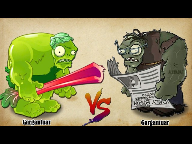 PVZ 2 - Tournament 44 Gargantuar Zombies in China & International Version - Zombie vs Zombie