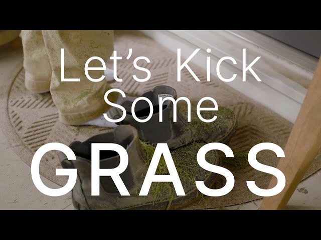 Genuine WaterHog Doormats® - Let's Kick Some Grass #doormats #yardwork #backyard #grass