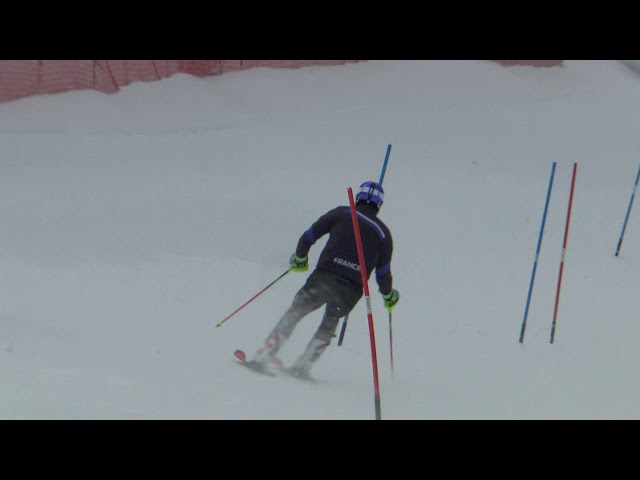 Jean Batipste Grange slalom training