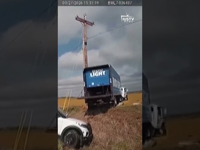 Watch: Stolen Bud Light Truck Crashes into Indiana Cop Car #Evansville #crime #news