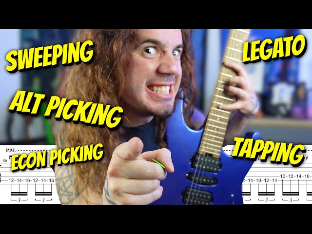 The ULTIMATE Guitar Technique Workout (From Beginner To Pro) w/ TABS