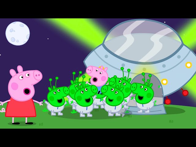 George Pig Gets TAKEN by 1000 Aliens?!👽 Peppa Pig Halloween🎃 | Tales Full Episodes | Kids Cartoons