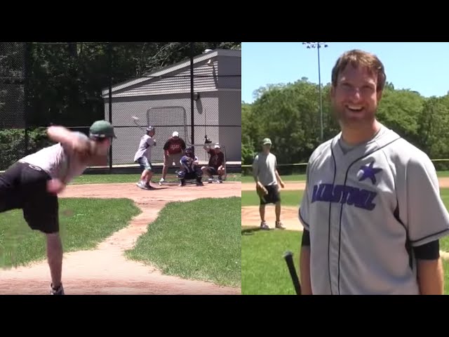 Dave Portnoy vs. Hank from Pardon My Take Strikeout Challenge