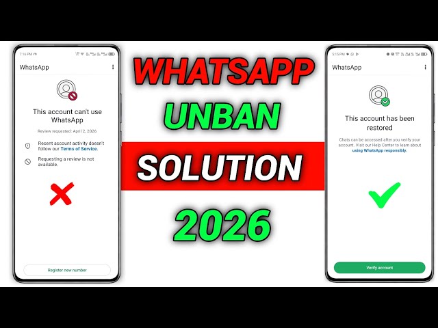 Fix "This Account Can't Use WhatsApp" Problem 2026 ✅ | 100% Working Latest Method 2026