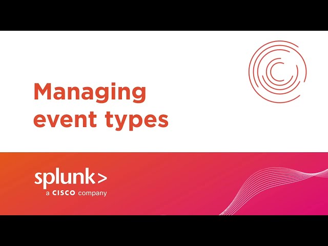 Managing event types