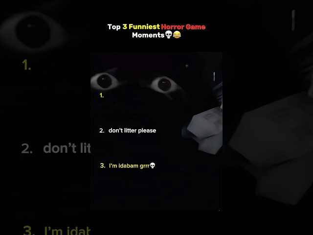 Top 3 Funniest Horror Game Screams (Bro got a whistle voice😭💅) #horrorgame #horrorgameplay #funny