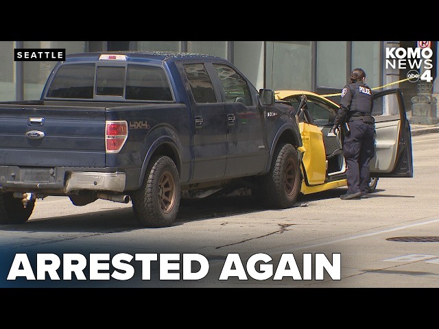 Man accused of crashing truck into taxi, killing elderly woman in Seattle re-arrested