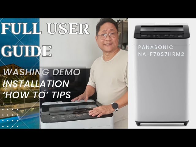 'Latest' Panasonic Topload Automatic Washing Machine 7Kg | NA-F70S7HRM2 | REVIEW | Full User Guide
