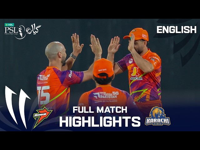 Full Highlights  | RawalPindiz vs Karachi Kings | English | Match 10  | HBL PSL 11 | MZB1U