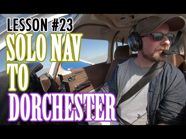 Flying lesson #23 - solo nav to Dorchester - 360° VR