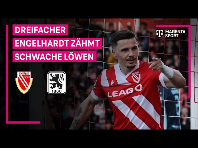 FC Energie Cottbus vs. TSV 1860 Munich, Highlights with Live Commentary | 3rd League | MAGENTA SPORT