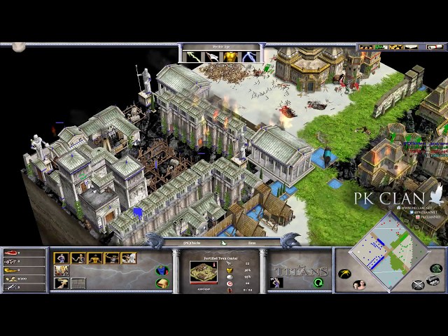 Age of Mythology: Scenario FFA 4 Player Tiny | The Best Base Construction!