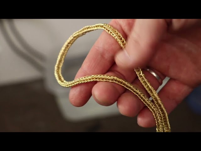 machine VS handmade | Gold Necklace | how it's made