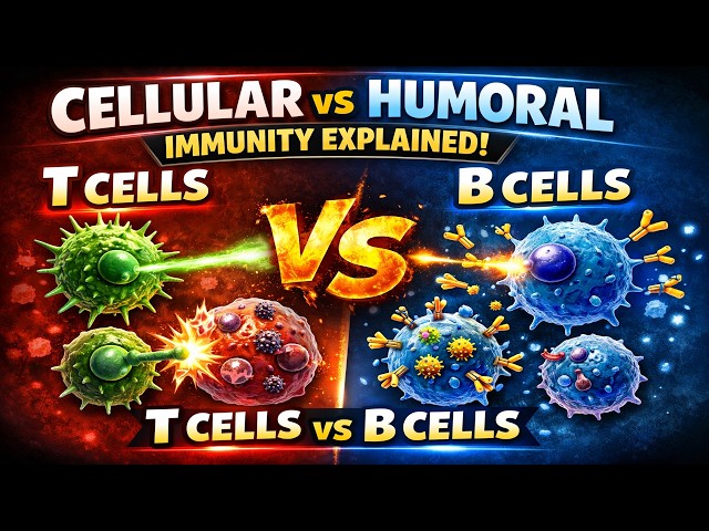Cellular vs Humoral Immunity Explained (T Cells vs B Cells)