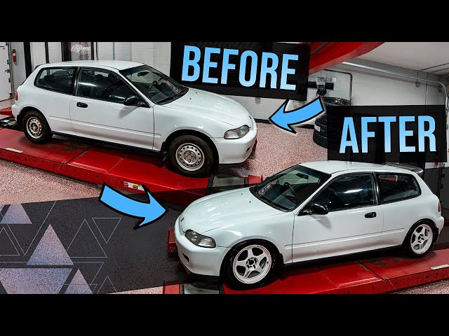 Transforming a Civic EG Hatchback in 20 Minutes on a $3000 BUDGET!