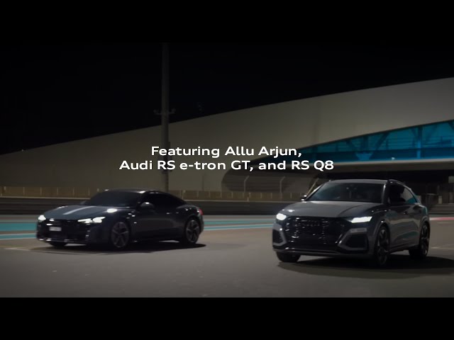 Allu Arjun Drives The Audi RS e-tron GT & RS Q8 | Audi India Bonus Episode