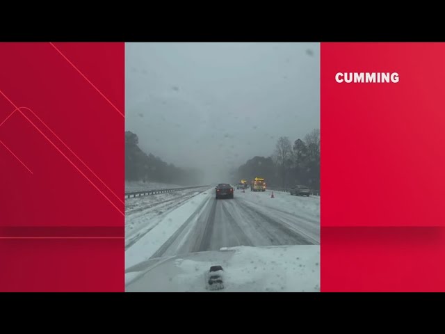 Residents across north Georgia share videos, photos from snow storm