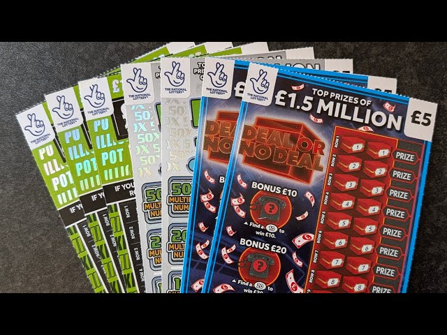 £35 Mix of £5 UK Allwyn National Lottery Scratch Cards 