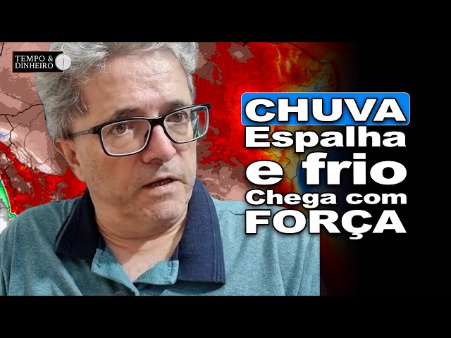 WARNING: HEAVY RAIN AND TEMPERATURE DROP - See the weather forecast with Ronaldo Coutinho