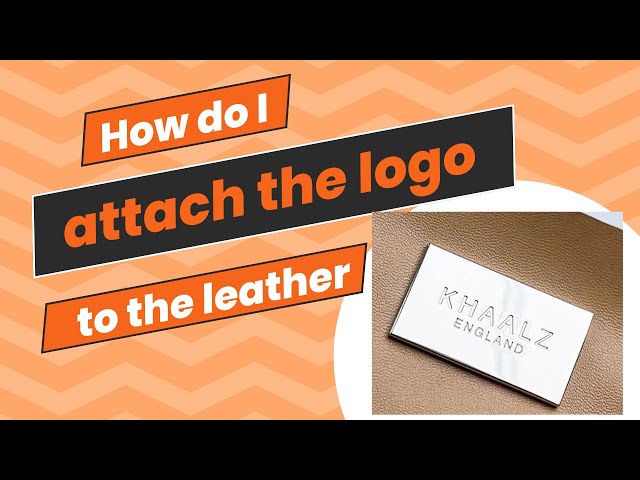 How do I attach the metal logo to the bag? How to assemble the metal label with claws on bags?