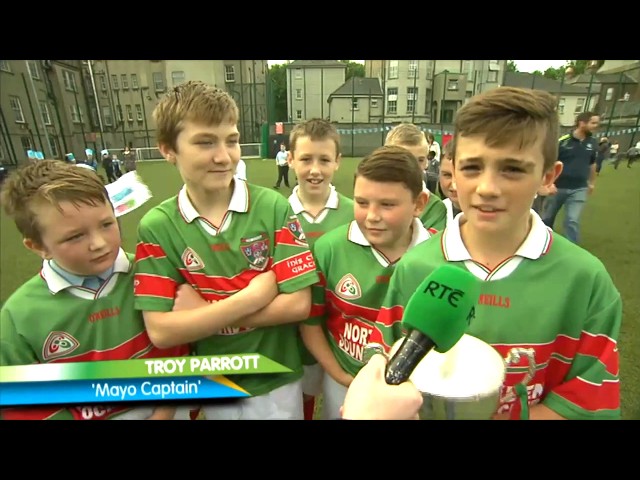 Troy Parrott beim Spiel der Mayo-Footballmannschaft, 2013