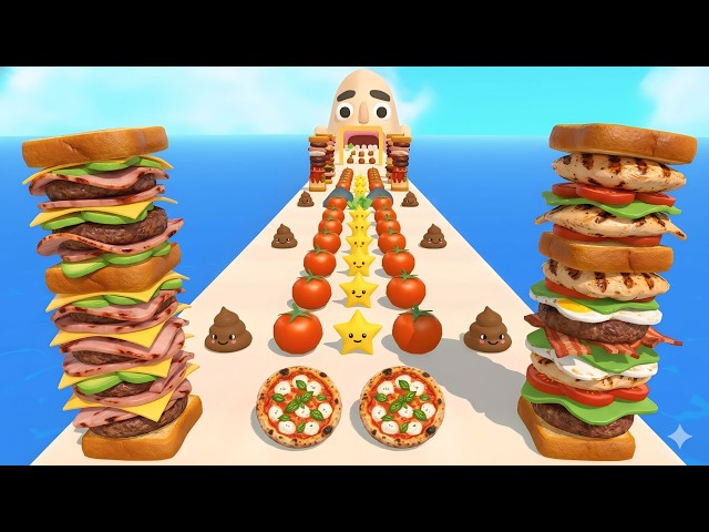 Sandwich Runner : Gameplay Walkthrough Part 10 Tutorial NEW Mobile Game | Android,ios