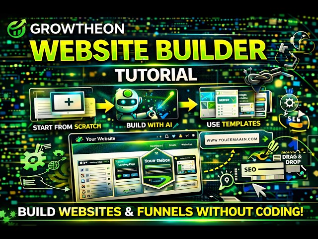 Growtheon Website Builder Tutorial: Build Websites & Funnels Without Coding (Step-by-Step Guide)
