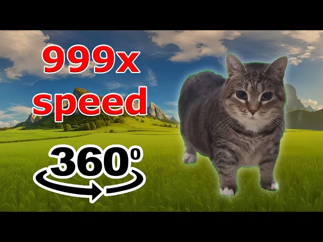 oiiaoiia cat original vs 999x speed | spinning cat meme 360º