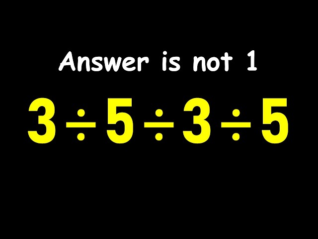 Can You Solve This Simple Math Problem?