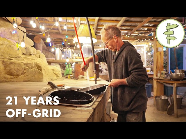 21 Years Living Off-Grid on a Remote Island in a Self-Built Cabin & Homestead