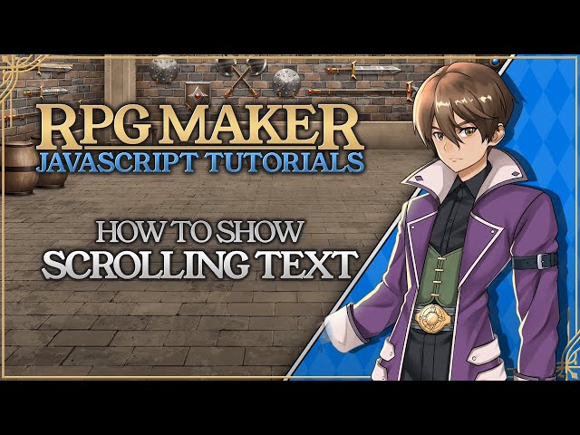 Scrolling Text with JAVASCRIPT | RPG Maker MV & MZ Tutorial #rpgmaker #javascript #gamedev