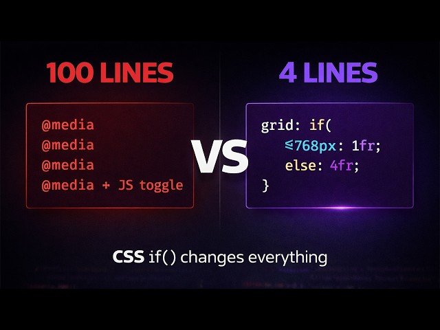 CSS if() Just Replaced Every Media Query | Old vs New CSS