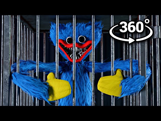 360° HUGGY WUGGY CHASES YOU IN PRISON! | VR Experience