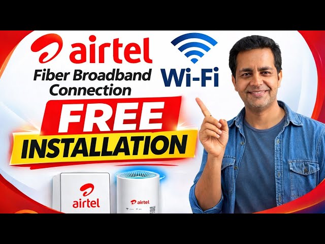 📶Airtel AirFiber Kaise Lagwaye 2026 | Airtel AirFiber Installation 40 Mbps Plan | FREE Installation
