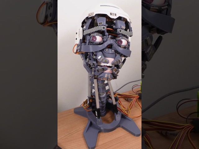 A biologically inspired neck mechanism #3dprinting #robotics #animatronics
