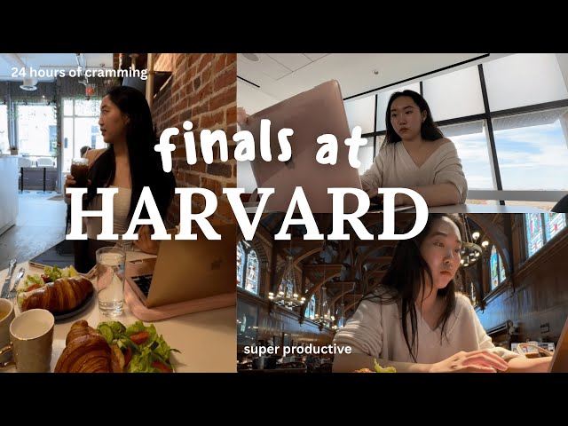 FINALS STUDY VLOG at harvard 📚24 hrs of cramming, 6am mornings, productive last days as a freshman