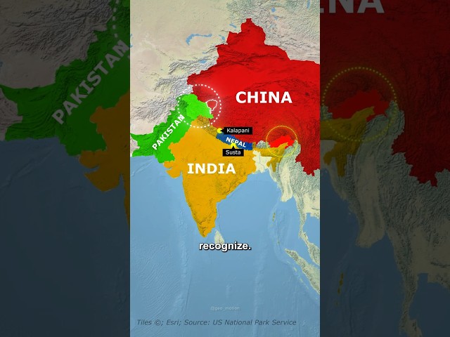 India's Map: How Pakistan, China, and Nepal See It!