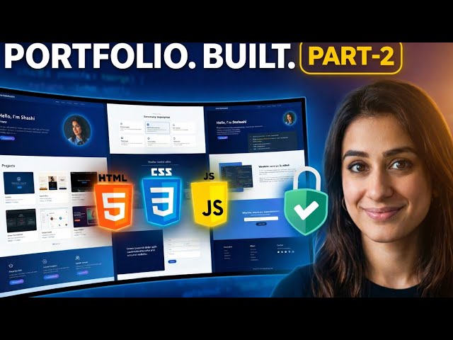 Complete Portfolio Build | HTML CSS Beginner Series 🔥