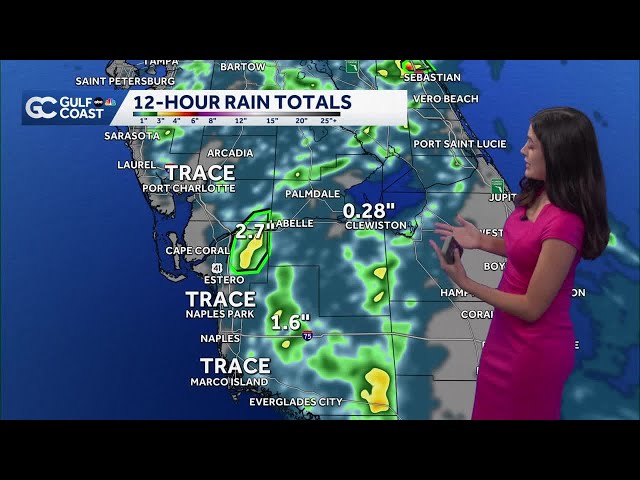 Parts of Lee and Charlotte counties under flood advisory with scattered inland storms Monday night