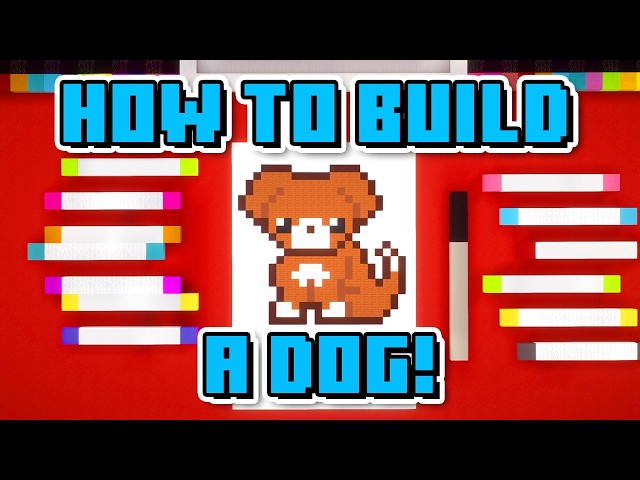 How To Build A Dog - Minecraft Art