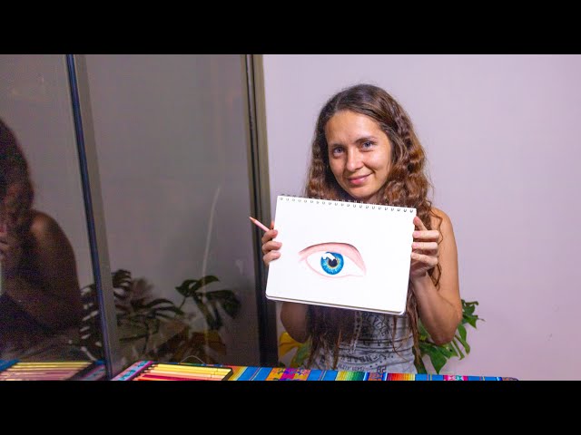 Watch Bianny Create a Realistic Eye Drawing in Virtual Reality | VR Art Part 1