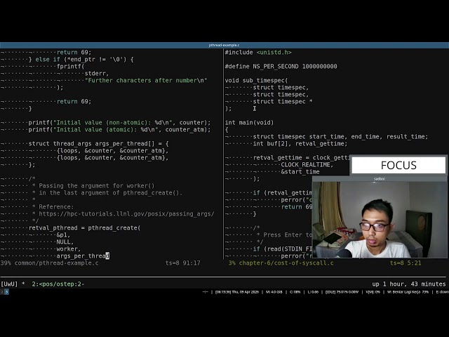 Live study: read along book "Operating Systems: Three Easy Pieces" (Part 58)