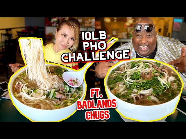 MASSIVE 10LB PHO CHALLENGE at Pho 135 ft. Badlands Chugs!!! in Hartford, CT #RainaisCrazy