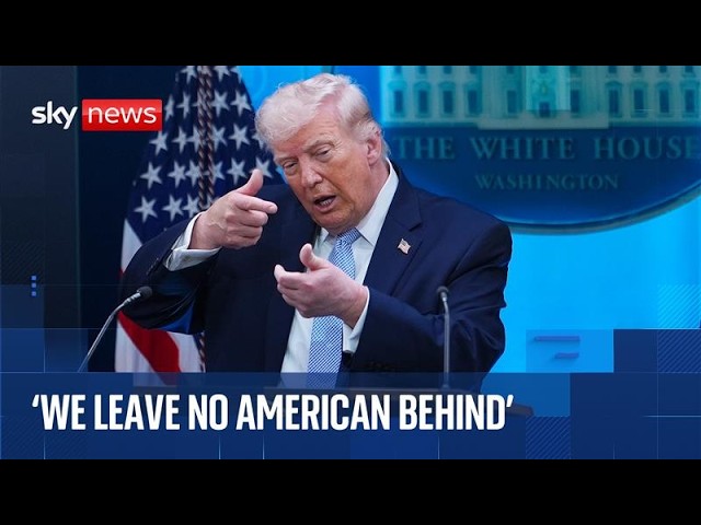 Trump gives update on Iran from White House briefing room