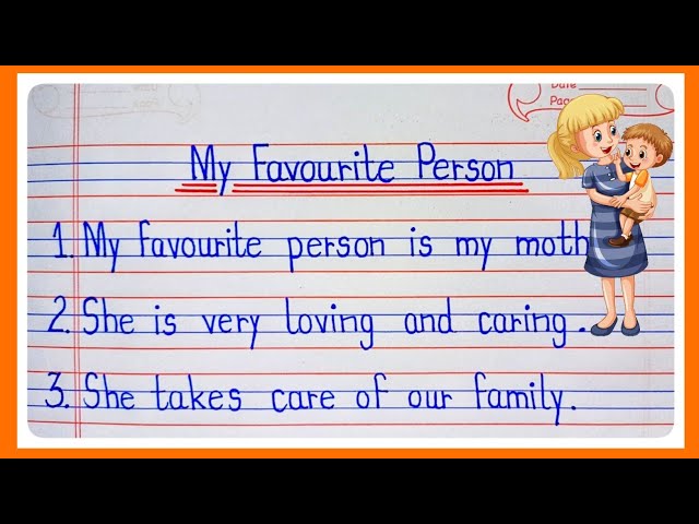 10 Lines On My Favourite Person | My Favourite Person Essay In English | Essay On My Mother