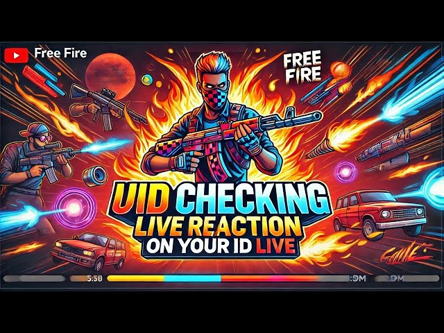 🔴ID REACTION ON LIVE / FREE FIRE LIVE🔴 #freefirelive #viralvideo