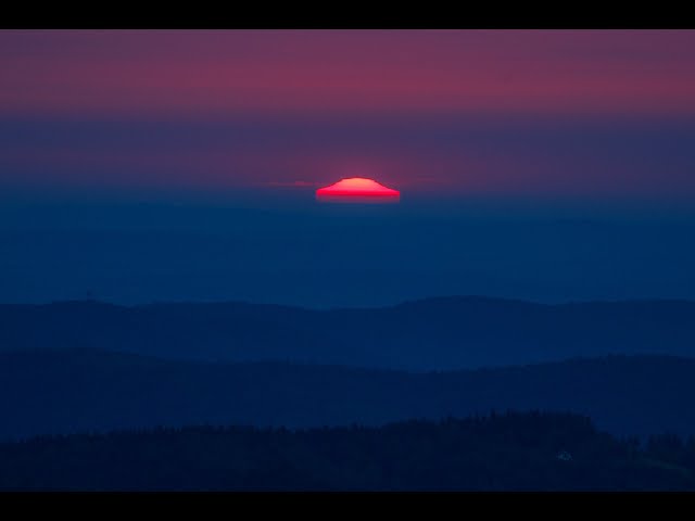 Kamionna – kilka minut przed wschodem słońca 360° | Beskid Wyspowy