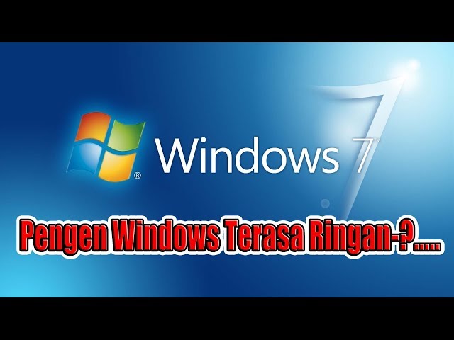 Cara mudah Mempercepat Windows (Operasi Sistem) Agar tidak lambat alias lemot